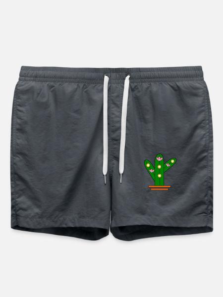 Cactus éclatant - Short de bain - charbon