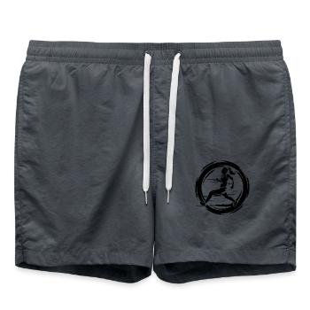 Running Marathon Woman - Swim Trunks - anthracite - Front - AI Model Male 185 light (185cm)