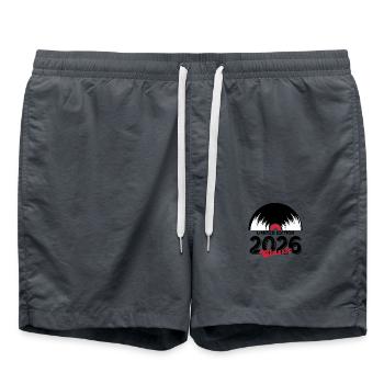 Limited edition 2026 Classic vinyl - Swim Trunks - anthracite - Front - AI Model Male 185 light (185cm)