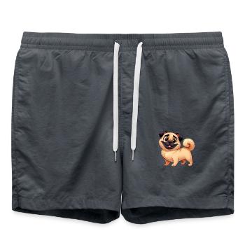 Mops 6 - Badeshorts - Anthrazit - Vorne - AI Model Male 185 light (185cm)