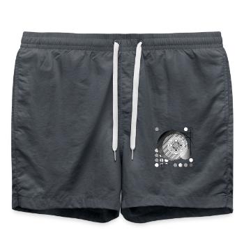 Threads of Perception Design - Swim Trunks - anthracite - Front - AI Model Male 185 light (185cm)
