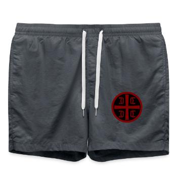 Croix serbe - Short de bain - charbon - Devant - AI Model Male 185 light (185cm)