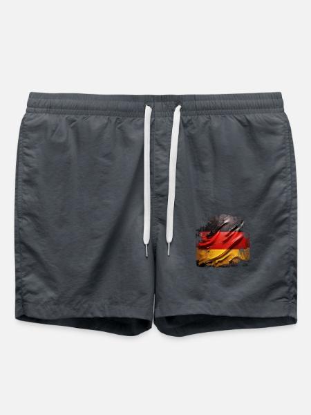 Deutschlandflagge grunge - Badeshorts - Anthrazit