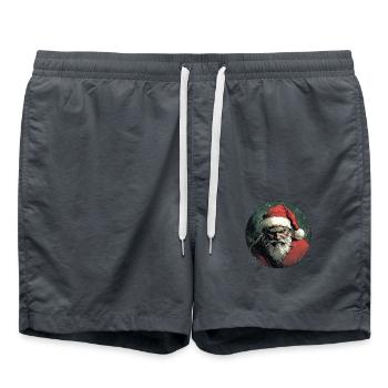 Grim Santa : Noël avec de l’attitude ! - Short de bain - charbon - Devant - AI Model Male 185 light (185cm)
