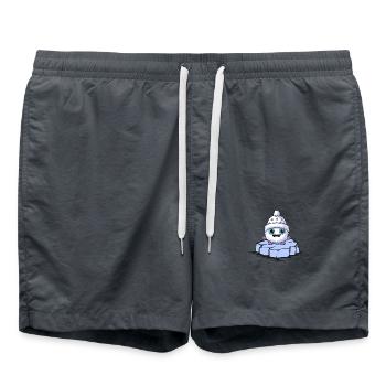Monstre banquise - Short de bain - charbon - Devant - AI Model Male 185 light (185cm)