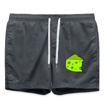 Fromage vert - Short de bain - charbon - Devant - AI Model Male 185 light (185cm)