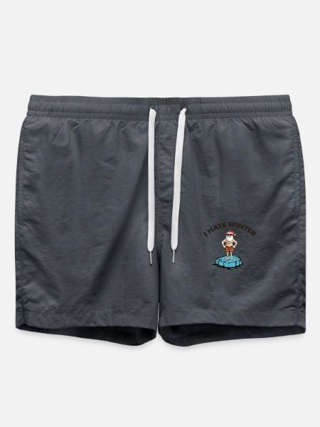 weihnachtsmann eisscholle winter - Badeshorts - Anthrazit