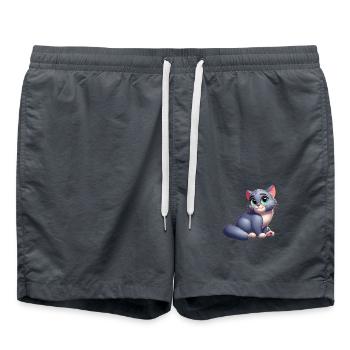 Cat 4 - Swim Trunks - anthracite - Front - AI Model Male 185 light (185cm)