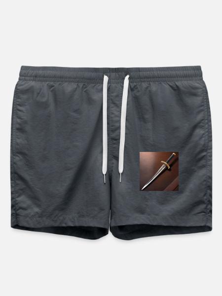 Samurai Sabre Poster Design - Swim Trunks - anthracite