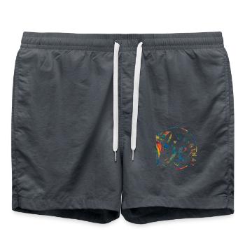 Be original vector design symbol retro quote label - Swim Trunks - anthracite - Front - AI Model Male 185 light (185cm)