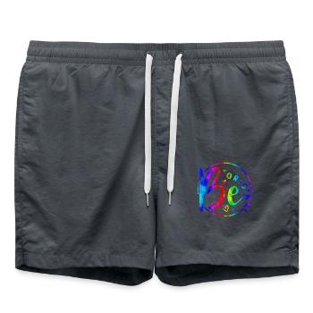 Be original vector design symbol retro quote label - Swim Trunks - anthracite - Front - AI Model Male 185 light (185cm)