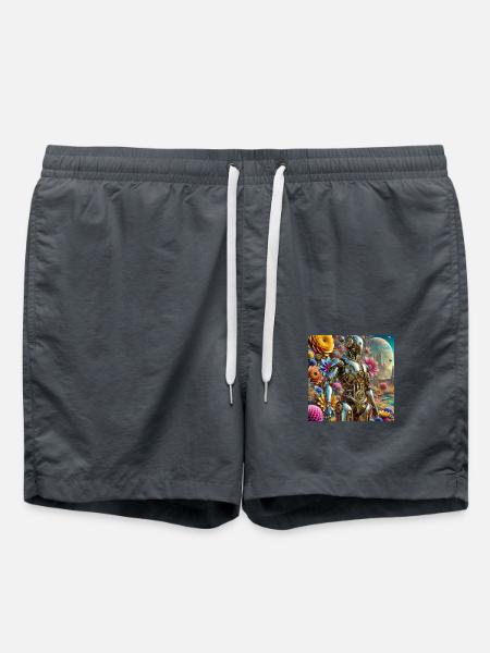 Hippieroboter - Badeshorts - Anthrazit
