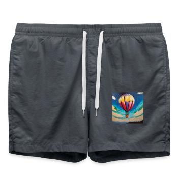 Über - Badeshorts - Anthrazit - Vorne - AI Model Male 185 light (185cm)