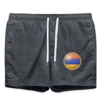 Armenien Emblem - Badeshorts - Anthrazit - Vorne - AI Model Male 185 light (185cm)