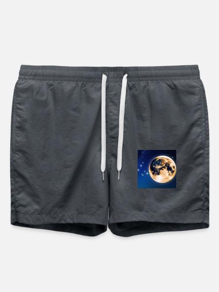Vollmond - Badeshorts - Anthrazit