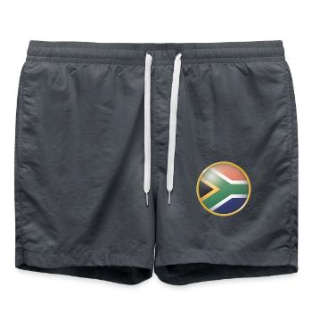 Südafrika Emblem - Badeshorts - Anthrazit - Vorne - AI Model Male 185 light (185cm)