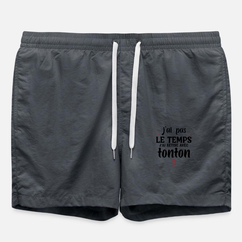 I silly with uncle - Swim Trunks - anthracite