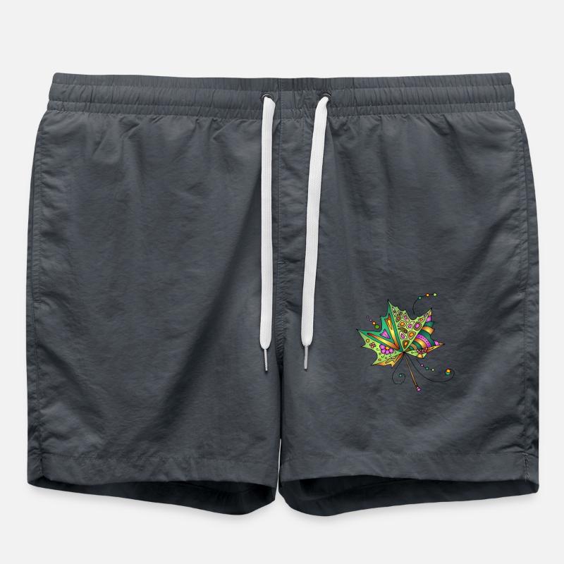 Leaf - Swim Trunks - anthracite