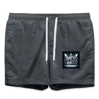 Rock n roll - Swim Trunks - anthracite - Front - AI Model Male 185 light (185cm)