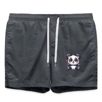panda 11 - Short de bain - charbon - Devant - AI Model Male 185 light (185cm)