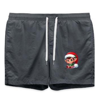 lutin 5 - Short de bain - charbon - Devant - AI Model Male 185 light (185cm)