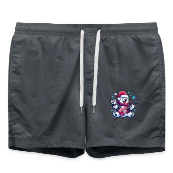Polar Bear 5 - Swim Trunks - anthracite - Front - AI Model Male 185 light (185cm)