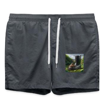 Bastard - Swim Trunks - anthracite - Front - AI Model Male 185 light (185cm)