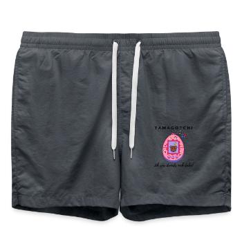 Tamagotchi 2 - Badeshorts - Anthrazit - Vorne - AI Model Male 185 light (185cm)
