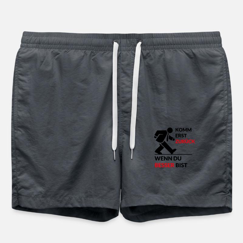 Design "Comeback Statement" - Swim Trunks - anthracite