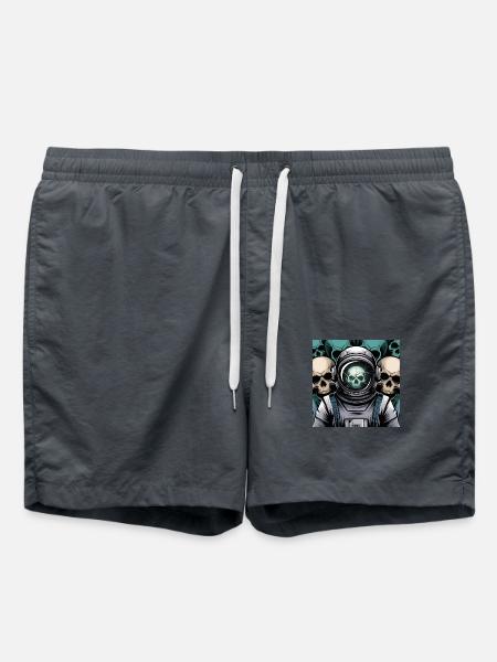 Psychedelic Space - Swim Trunks - anthracite