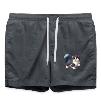 Ragdoll 12 - Badeshorts - Anthrazit - Vorne - AI Model Male 185 light (185cm)