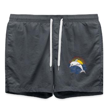 Dolphin - Swim Trunks - anthracite - Front - AI Model Male 185 light (185cm)