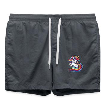 Licorne - Short de bain - charbon - Devant - AI Model Male 185 light (185cm)