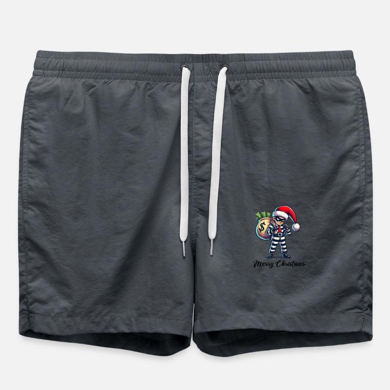 Robber Christmas - Swim Trunks - anthracite