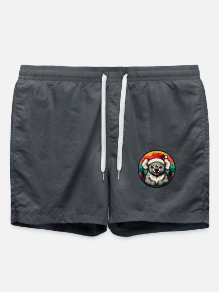 Koala Christmas X-Mas - Swim Trunks - anthracite