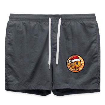 Goldfische Weihnachten X-Mas - Badeshorts - Anthrazit - Vorne - AI Model Male 185 light (185cm)