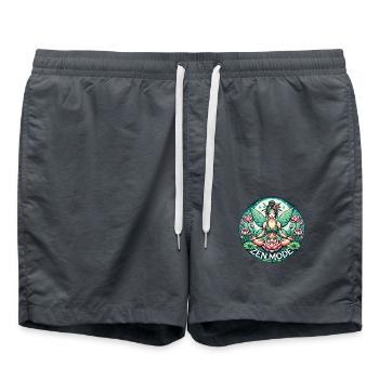 Zen-Modus Fee - Badeshorts - Anthrazit - Vorne - AI Model Male 185 light (185cm)