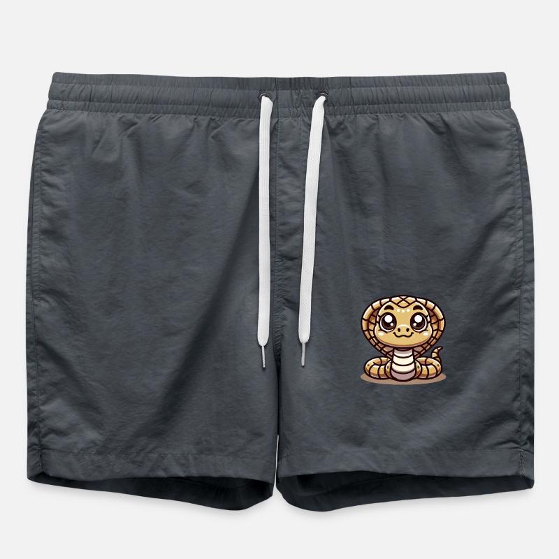 Cobra Snake Comic - Swim Trunks - anthracite