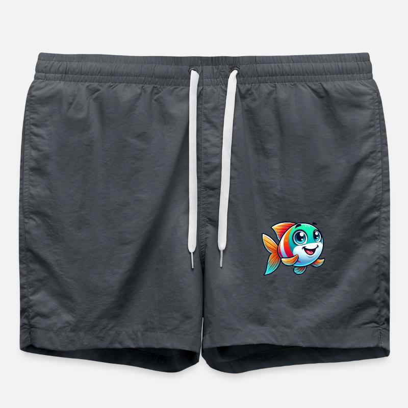 fish comic - Swim Trunks - anthracite