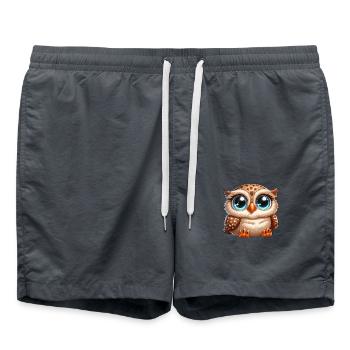 Eule - Badeshorts - Anthrazit - Vorne - AI Model Male 185 light (185cm)