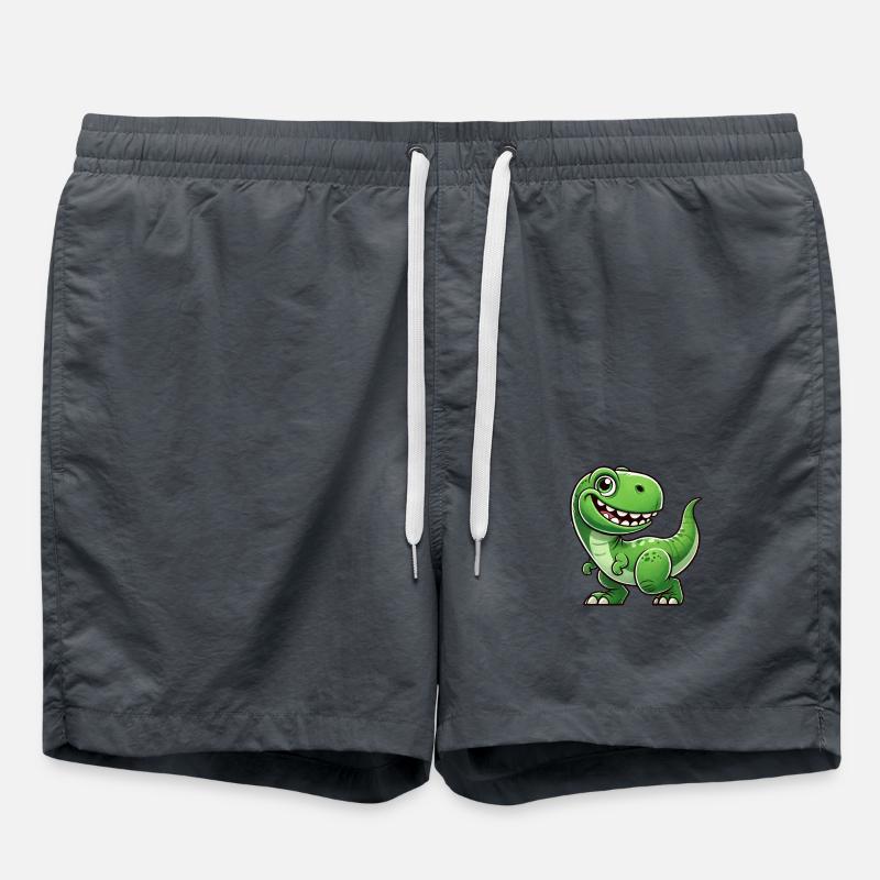 Dino Dinosaur - Swim Trunks - anthracite