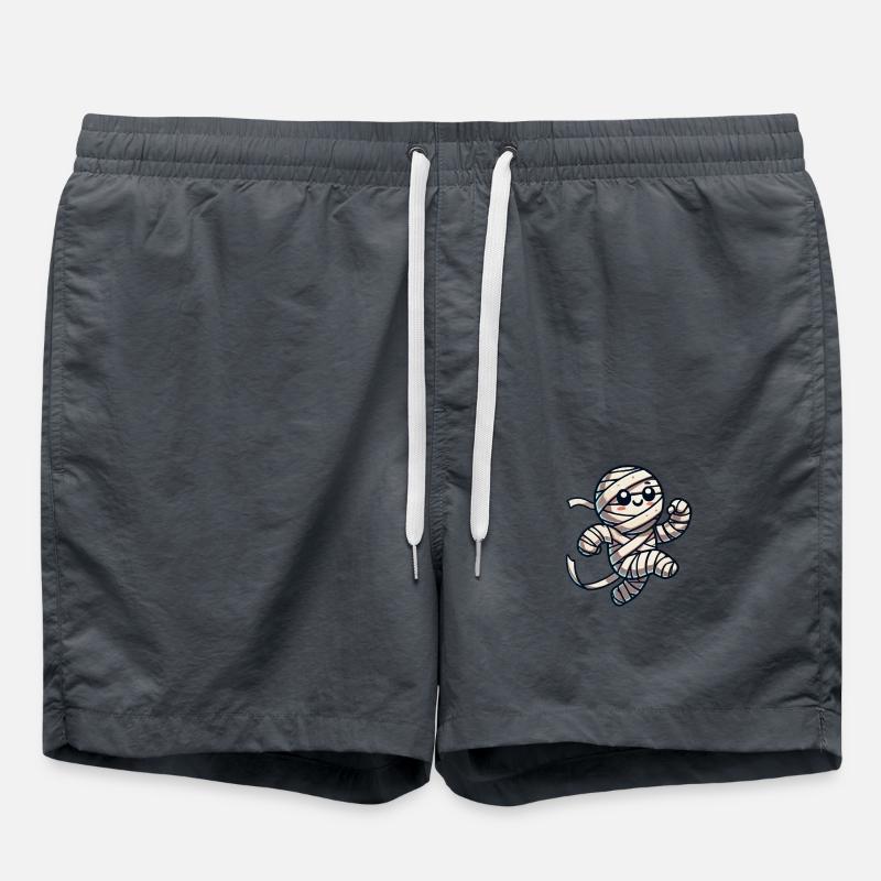 mummy comic - Swim Trunks - anthracite