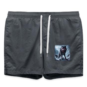 PRIMAL WOLF - Short de bain - charbon - Devant - AI Model Male 185 light (185cm)