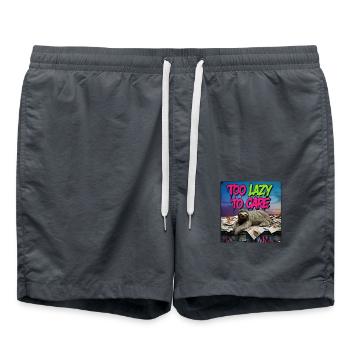 Zu faul zu sorgsam - Badeshorts - Anthrazit - Vorne - AI Model Male 185 light (185cm)