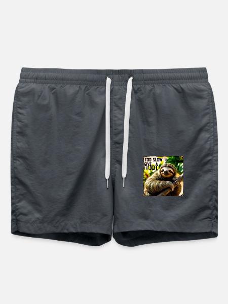 Too slow too give a hoot - Swim Trunks - anthracite