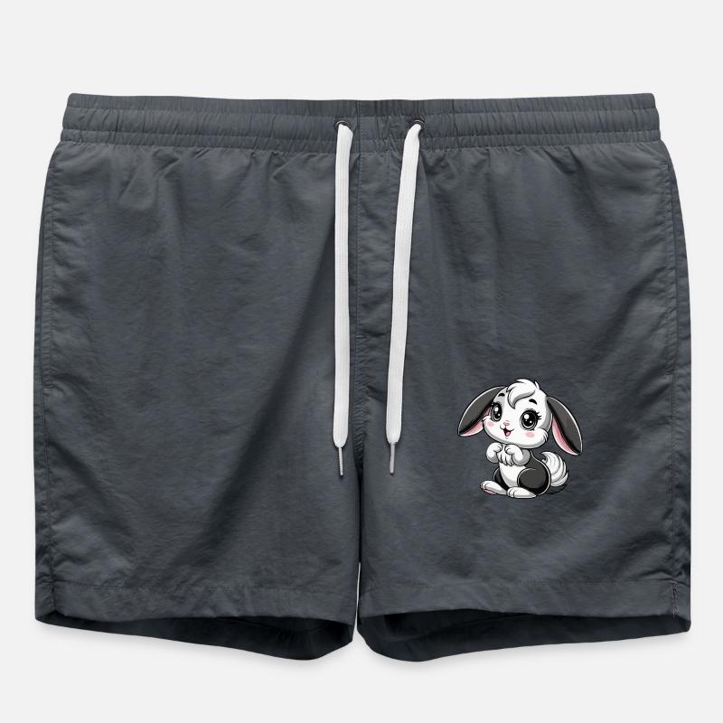 Fille lapin - Short de bain - charbon