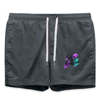 Seiten auf Kontostand - Badeshorts - Anthrazit - Vorne - AI Model Male 185 light (185cm)
