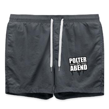 Bachelor party bachelor party - Swim Trunks - anthracite - Front - AI Model Male 185 light (185cm)