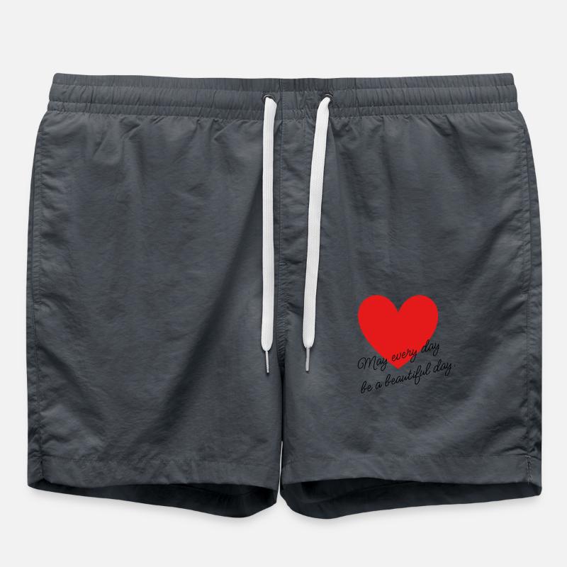 Heart shape - Swim Trunks - anthracite