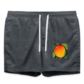 Mango auf einem Baum - Badeshorts - Anthrazit - Vorne - AI Model Male 185 light (185cm)